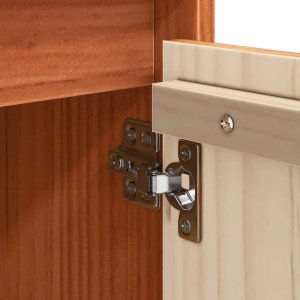 Bufet Woskowy brąz 70 x 34 x 80 cm Lite drewno sosnowe Lumarko! 9