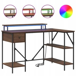 Biurko vidaXL Brązowe 120 cm x 79 cm 4