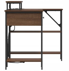 Biurko vidaXL Brązowe 120 cm x 79 cm 9