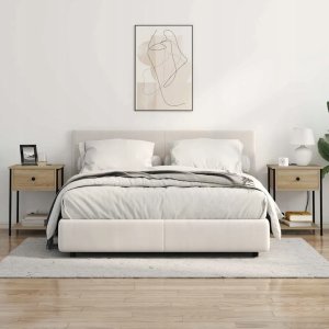 Szafka Nocna z szufladą 2 pcs dąb sonoma 42 x 41 x 56 cm Lumarko! 4