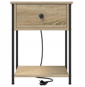 Szafka Nocna z szufladą 2 pcs dąb sonoma 42 x 41 x 56 cm Lumarko! 7