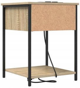 Szafka Nocna z szufladą 2 pcs dąb sonoma 42 x 41 x 56 cm Lumarko! 9