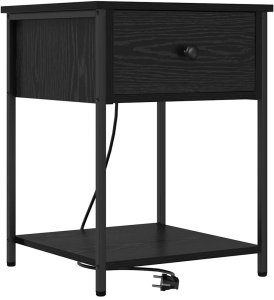 Szafka Nocna z szufladą 2 pcs Czarny dąb 42 x 41 x 56 cm Lumarko! 5