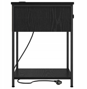 Szafka Nocna z szufladą 2 pcs Czarny dąb 42 x 41 x 56 cm Lumarko! 8