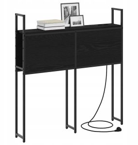 Zagłówek do przechowywania Z zagłówkiem Czarny dąb 75 cm Lumarko! 3