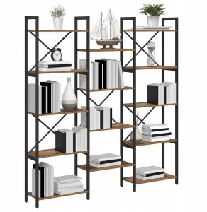 Półka na książki Stare drewno 156 x 25 x 167.5 cm Lumarko! 3