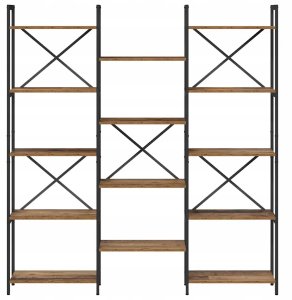 Półka na książki Stare drewno 156 x 25 x 167.5 cm Lumarko! 5