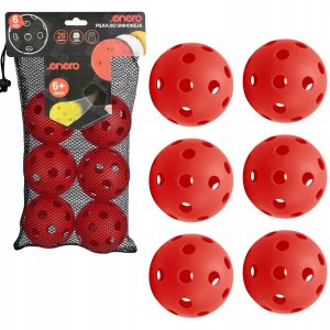 PIŁKA UNIHOC MECZOWA CZERWONA ENERO 6SZT 3