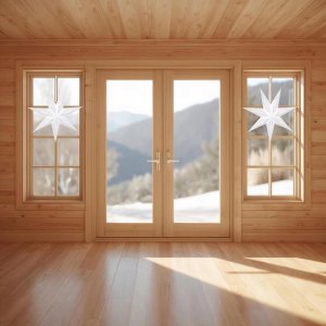 DEKORACJA PAPIEROWA GWIAZDA 50CM 7 RAMION BIAŁA 5