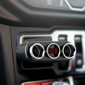 Rozdzielacz gniazda zapalniczki ładowarka 2x USB-A LCD 12/24 V 100 W Rozdzielacz gniazda zapalniczki ładowarka 2x USB-A LCD 12/24 V 100 W 4