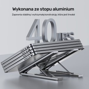 Unitek Podstawka regulowana pod laptop z hubem/HDMI/PD/SD (D1137AGY01) 6