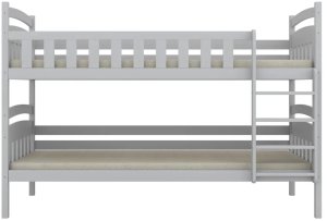 Łóżko piętrowe JULITA 200x90 białe drewniane trzyosobowe z szufladami KOCOT KIDS 5