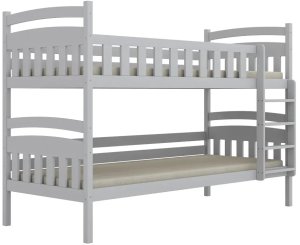 Łóżko piętrowe JULITA 200x90 białe drewniane trzyosobowe z szufladami KOCOT KIDS 6