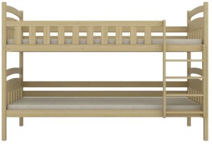 Łóżko piętrowe JULITA 200x80 sosna lakierowana drewniane trzyosobowe z szufladami KOCOT KIDS 6