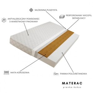 Łóżko piętrowe domek FELIKS 160x80 białe drewniane trzyosobowe z szufladami KOCOT KIDS 11