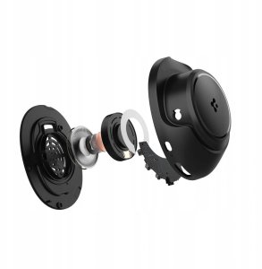 Bezprzewodowe słuchawki nauszne Spigen SA2403 ANC Pro Headphones Black 4