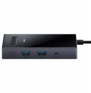 Hub USB-C 8w1 Baseus PioneerJoy HDMI 4K@60Hz + HDMI 4K@30Hz + DisplayPort 8K@30Hz + VGA + 2 x USB-A 3.0 + 2 x USB-C - szary 7