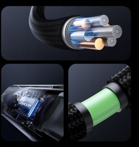 Kabel USB Joyroom USB-C - USB-C 1.2 m Czarny (6956116701437) 7