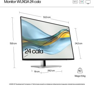 Monitor HP Series 5 Pro 24-calowy monitor seria 5 Pro WUXGA – 524pn 7