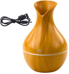 Nawilżacz Powietrza Dyfuzor Aromaterapia Imitacja Drewna 130ml 3