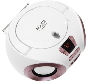 Radioodtwarzacz Adler Boombox CD-MP3 | USB | FM Radio | AUX | Gniazdo słuchawkowe 4