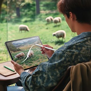 Rysik pasywny Baseus Smooth Writing III 3w1 wersja magnetyczna - biały 2