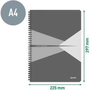 Ko�onotatnik Office PP A4 kratka zielony 4