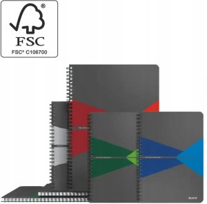 Ko�onotatnik Office PP A4 kratka zielony 5