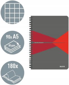 Ko�onotatnik Office Card A5 kr czerwona 2