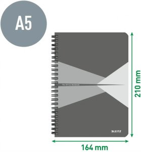 Ko�onotatnik Office Card A5 kr czerwona 4