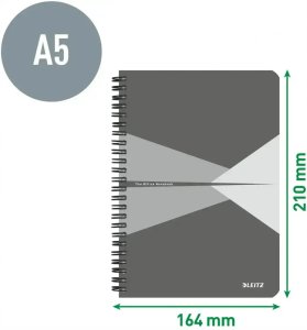 Ko�onotatnik Office PP A5 kratka zielony 4