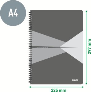 Ko�onotatnik Office PP A4 kratka niebies 5