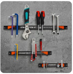 3x LISTWA MAGNETYCZNA ZESTAW MAGNES NA NARZĘDZIA AKCESORIA PRZYBORY UCHWYT 2