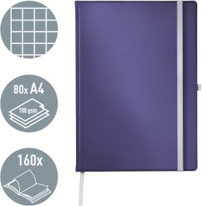 Notatnik TO Leitz Style A4 kr granatowy 2