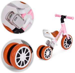 Rowerek Trójkołowy 2w1 ECOTOYS  Funkcja Biegowego I Standardowego 6