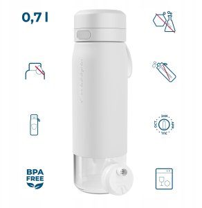 Wessper Butelka filtrująca B2 GLASS Actitex™ 700ml White (WES270-700-WH_K) 8