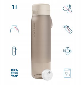 Wessper Butelka filtrująca B2 TRITAN Actitex™ 1000ml Beige (WES273-1000-BG_K) 10