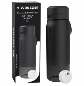 Wessper Butelka filtrująca B2 TRITAN Actitex™ 700ml Black (WES273-700-BK_K) 2