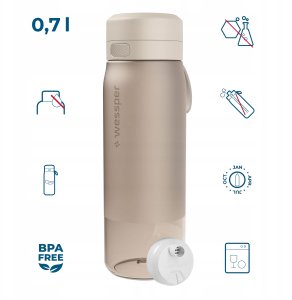 Wessper Butelka filtrująca B2 TRITAN Actitex™ 700ml Beige (WES273-700-BG_K) 10