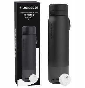 Butelka filtrująca Wessper B2 TRITAN Actitex™ 1000ml Black (WES273-1000-BK_K) 2