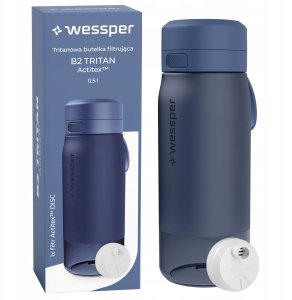 Wessper Butelka filtrująca B2 TRITAN Actitex™ 500ml Blue (WES273-500-BL_K) 2