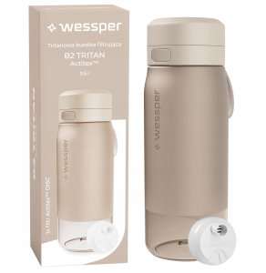 Butelka filtrująca Wessper B2 TRITAN Actitex™ 500ml Beige (WES273-500-BG_K) 2