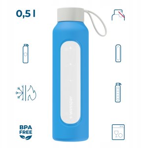 Wessper Szklana butelka Wessper B1 Borosilicate 500ml Ocean (WES260-500-OC-NEW) 10