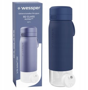 Wessper Butelka filtrująca B2 GLASS Actitex™ 700ml Blue (WES270-700-BL_K) 2