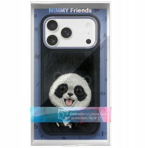 Etui Nimmy Big Eyed Pet 2.0 Panda do iPhone 17 Pro Max czarny 2