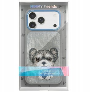 Etui Nimmy Big Eyed Pet 2.0 Dog do iPhone 17 Pro Max szary 2
