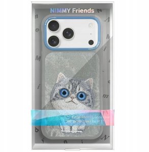Etui Nimmy Big Eyed Pet 2.0 Cat do iPhone 17 Pro Max szary 2
