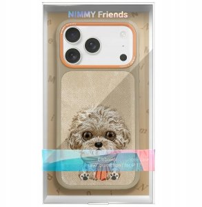Etui Nimmy Big Eyed Pet 2.0 Dog do iPhone 17 Pro Max beżowy 2