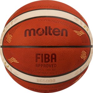 Molten B7G5000-E5Z Piłka do koszykówki EUROBASKET 2025 Oficjalna piłka meczowaOficjalna piłka meczowa FIBA EuroBasket 2025 B7G5000E5Z, skóra naturalna, certyfikat FIBA Approved, turniejowy design. Do gry indoor, rozmiar 7. 2