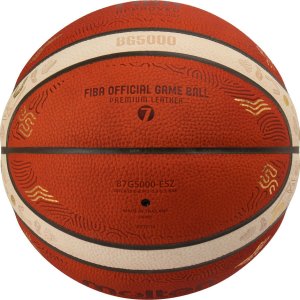 Molten B7G5000-E5Z Piłka do koszykówki EUROBASKET 2025 Oficjalna piłka meczowaOficjalna piłka meczowa FIBA EuroBasket 2025 B7G5000E5Z, skóra naturalna, certyfikat FIBA Approved, turniejowy design. Do gry indoor, rozmiar 7. 7